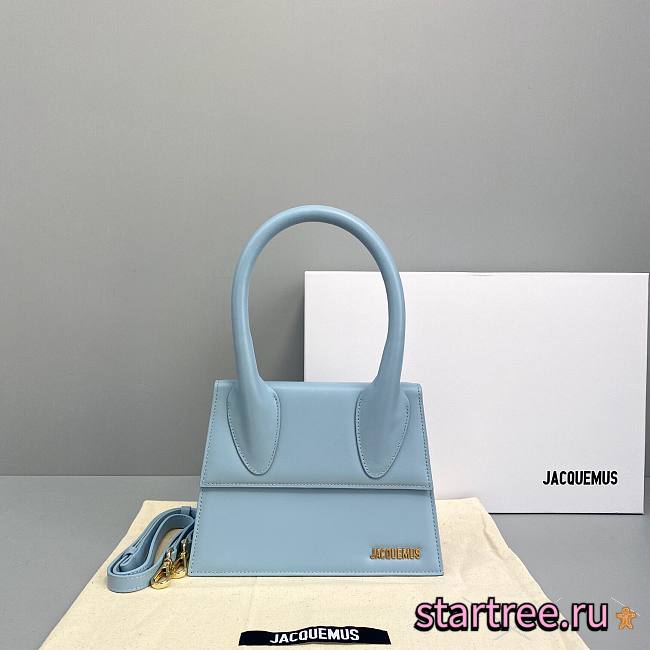 JACQUEMUS | Great Chiquito Blue bag - 302340 - 24 x 18 x 10 cm - 1