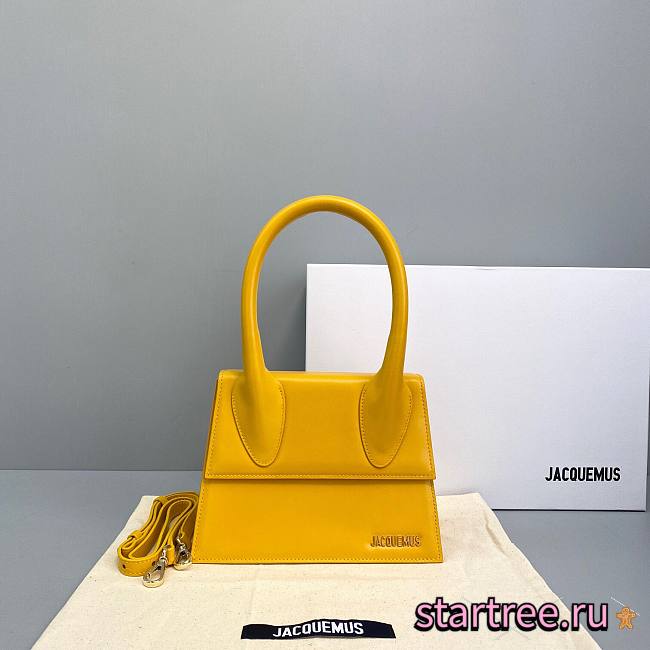 JACQUEMUS | Great Chiquito Yellow bag - 24 x 18 x 10 cm - 1