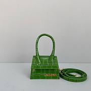  ﻿Jacquemus | Le Chiquito Crocodile Green Bag - 12x8x5cm - 4