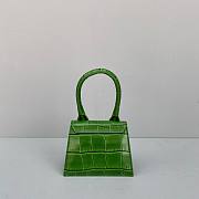  ﻿Jacquemus | Le Chiquito Crocodile Green Bag - 12x8x5cm - 5