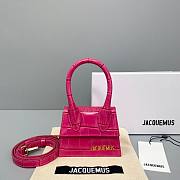  ﻿Jacquemus | Le Chiquito Crocodile Pink Bag - 12x8x5cm - 1