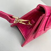  ﻿Jacquemus | Le Chiquito Crocodile Pink Bag - 12x8x5cm - 4