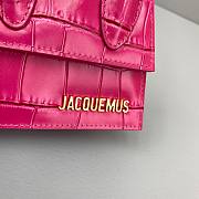  ﻿Jacquemus | Le Chiquito Crocodile Pink Bag - 12x8x5cm - 6