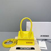  ﻿Jacquemus | Le Chiquito Crocodile Yellow Bag - 12x8x5cm - 1