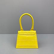  ﻿Jacquemus | Le Chiquito Crocodile Yellow Bag - 12x8x5cm - 2