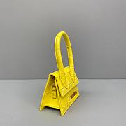  ﻿Jacquemus | Le Chiquito Crocodile Yellow Bag - 12x8x5cm - 4