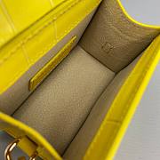  ﻿Jacquemus | Le Chiquito Crocodile Yellow Bag - 12x8x5cm - 6