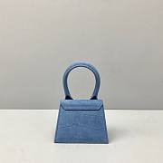 Jacquemus | Le Chiquito mini Frosted Blue Bag - 12 x 8 x 5cm - 3