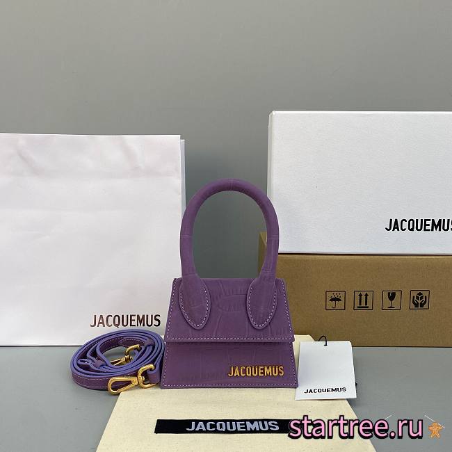 Jacquemus | Le Chiquito mini Frosted Purple Bag - 12 x 8 x 5cm - 1