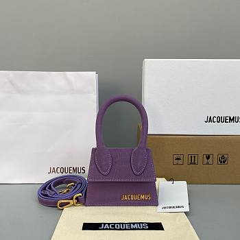 Jacquemus | Le Chiquito mini Frosted Purple Bag - 12 x 8 x 5cm