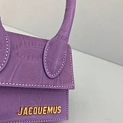 Jacquemus | Le Chiquito mini Frosted Purple Bag - 12 x 8 x 5cm - 6