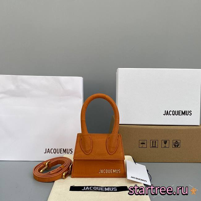 Jacquemus | Le Chiquito mini Frosted Orange Bag - 12 x 8 x 5cm - 1