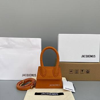 Jacquemus | Le Chiquito mini Frosted Orange Bag - 12 x 8 x 5cm