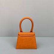 Jacquemus | Le Chiquito mini Frosted Orange Bag - 12 x 8 x 5cm - 4