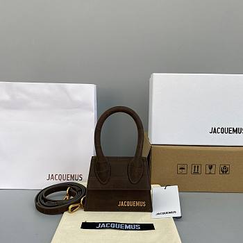 Jacquemus | Le Chiquito mini Crocodile dark brown Bag - 12 x 8 x 5cm