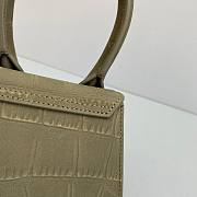 Jacquemus | Le Chiquito mini Crocodile Olive Green Bag - 12 x 8 x 5cm - 6