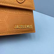 Jacquemus | Le Chiquito Small Crocodile Caramel Bag - 18 x 15.5 x 8 cm - 5