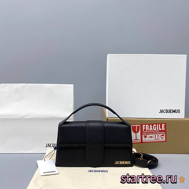 JACQUEMUS | Great Bambino Black bag - 300990 - 24 x 13 x 7 cm - 1