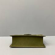 JACQUEMUS | Green Suede Le Bambino - 24 x 13 x 7 cm - 4