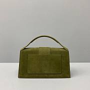 JACQUEMUS | Green Suede Le Bambino - 24 x 13 x 7 cm - 5