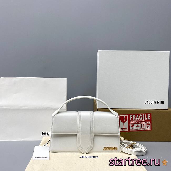 JACQUEMUS | Great Bambino White bag - 300990 - 24 x 13 x 7 cm - 1