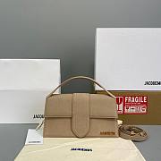 JACQUEMUS | Beige Suede Le Bambino - 24 x 13 x 7 cm - 1