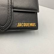 JACQUEMUS | Bambino Small Black Bag - 300990 - 18 x 6 x 7 cm - 5