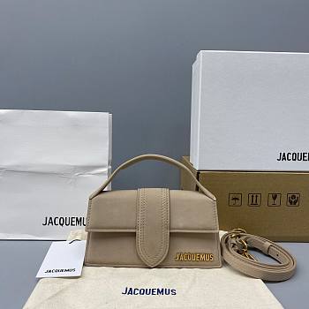 Jacquemus | Small Beige Le Bambino Suede - 305580 - 18 x 6 x 7 cm