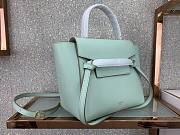 CELINE | Nano Belt Bag in Grain Calfskin VERT D'EAU - 189003 - 20 x 20 x 10 cm - 4