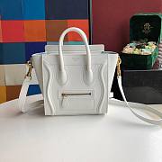 CELINE | Nano Luggage White Bag - 189243 - 20 x 20 x 10 cm - 1