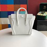 CELINE | Nano Luggage White Bag - 189243 - 20 x 20 x 10 cm - 6