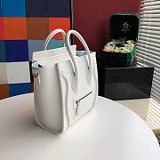 CELINE | Nano Luggage White Bag - 189243 - 20 x 20 x 10 cm - 4