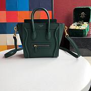 CELINE | Nano Luggage Dark Green Bag - 189243 - 20 x 20 x 10 cm - 1