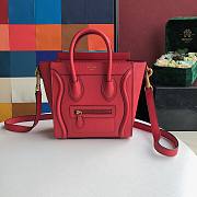 CELINE | Nano Luggage Red Bag - 189243 - 20 x 20 x 10 cm - 1