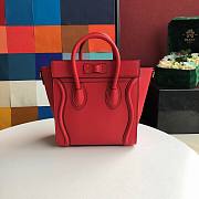 CELINE | Nano Luggage Red Bag - 189243 - 20 x 20 x 10 cm - 6