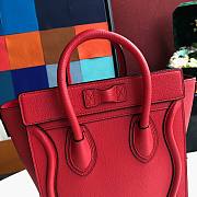 CELINE | Nano Luggage Red Bag - 189243 - 20 x 20 x 10 cm - 5