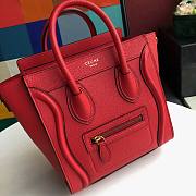 CELINE | Nano Luggage Red Bag - 189243 - 20 x 20 x 10 cm - 2