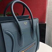 CELINE | MICRO Luggage Blue gray Bag - 189793 - 27 x 27 x 15 cm - 4