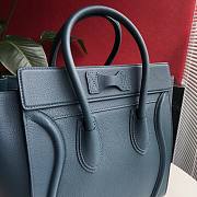 CELINE | MICRO Luggage Blue gray Bag - 189793 - 27 x 27 x 15 cm - 6