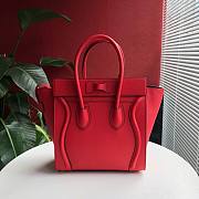 CELINE | MICRO Luggage Red Bag - 189793 - 27 x 27 x 15 cm - 4