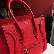 CELINE | MICRO Luggage Red Bag - 189793 - 27 x 27 x 15 cm - 3