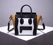 CELINE | Luggage Nano Black/Tan & Suede Shoulder - 168243 - 20x20x10cm - 1