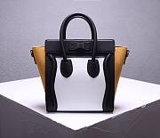 CELINE | Luggage Nano Black/Tan & Suede Shoulder - 168243 - 20x20x10cm - 3