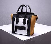 CELINE | Luggage Nano Black/Tan & Suede Shoulder - 168243 - 20x20x10cm - 2