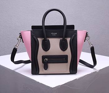CELINE | Luggage Nano Black/Pink - 168243 - 20x20x10cm