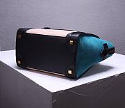 CELINE | Luggage Micro Black/Amazone Suede Shoulder - 167793 - 27 x27 x 15 cm - 6