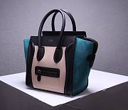 CELINE | Luggage Micro Black/Amazone Suede Shoulder - 167793 - 27 x27 x 15 cm - 4