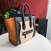 CELINE | Luggage Micro Black/Tan Suede Shoulder - 167793 - 27 x27 x 15 cm - 5