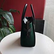 CELINE | Luggage Micro Black/Green Suede Shoulder - 167793 - 27 x27 x 15 cm - 5