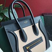 CELINE | Luggage Micro Black/Green Suede Shoulder - 167793 - 27 x27 x 15 cm - 2